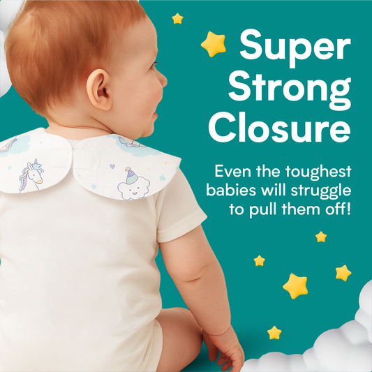 Disposable Sleeveless Baby Bib - Unicorn (60 Pack)