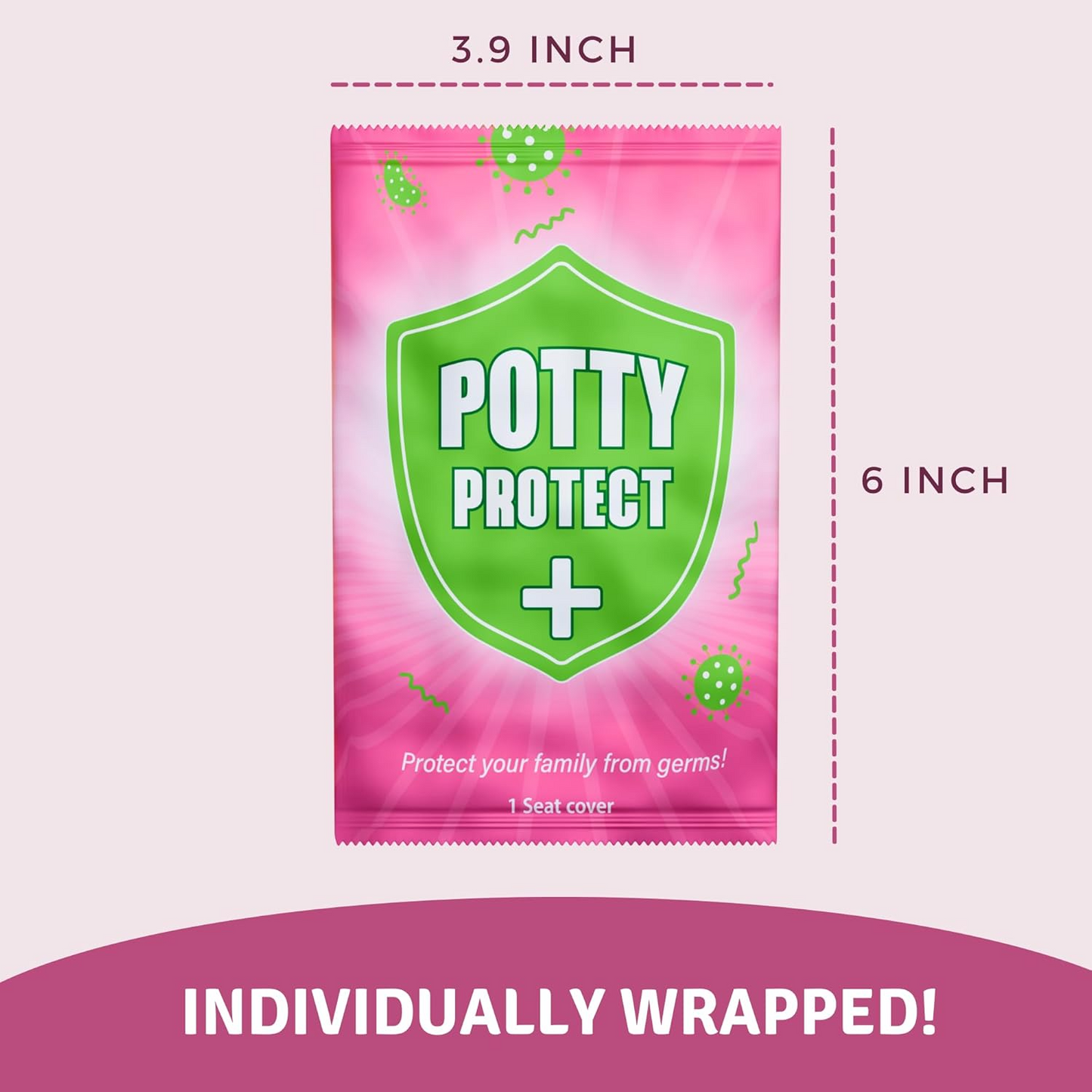 Disposable Toilet Seat Covers - Floral (40 Pack)