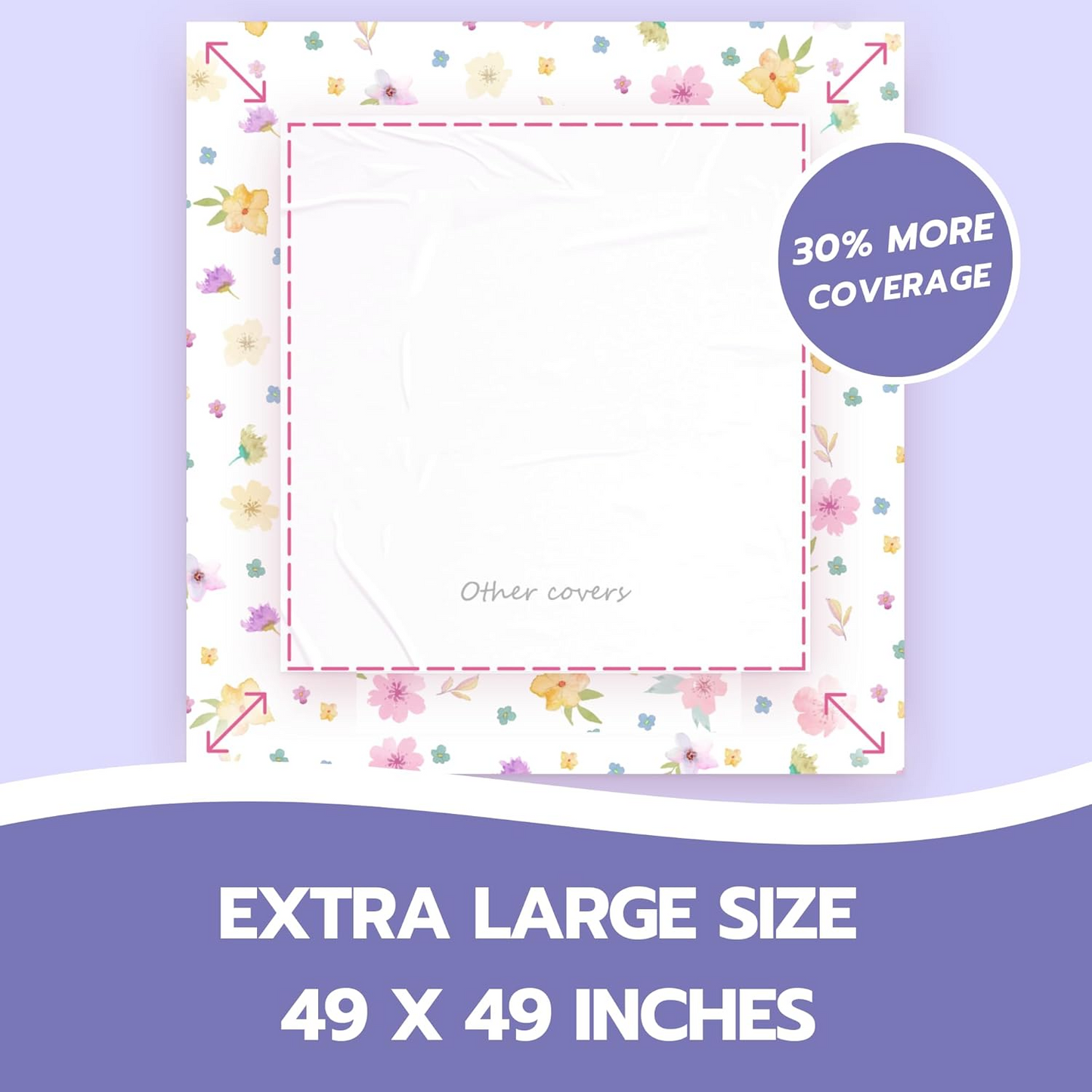 Disposable Splat Mats - Floral (120 Pack)