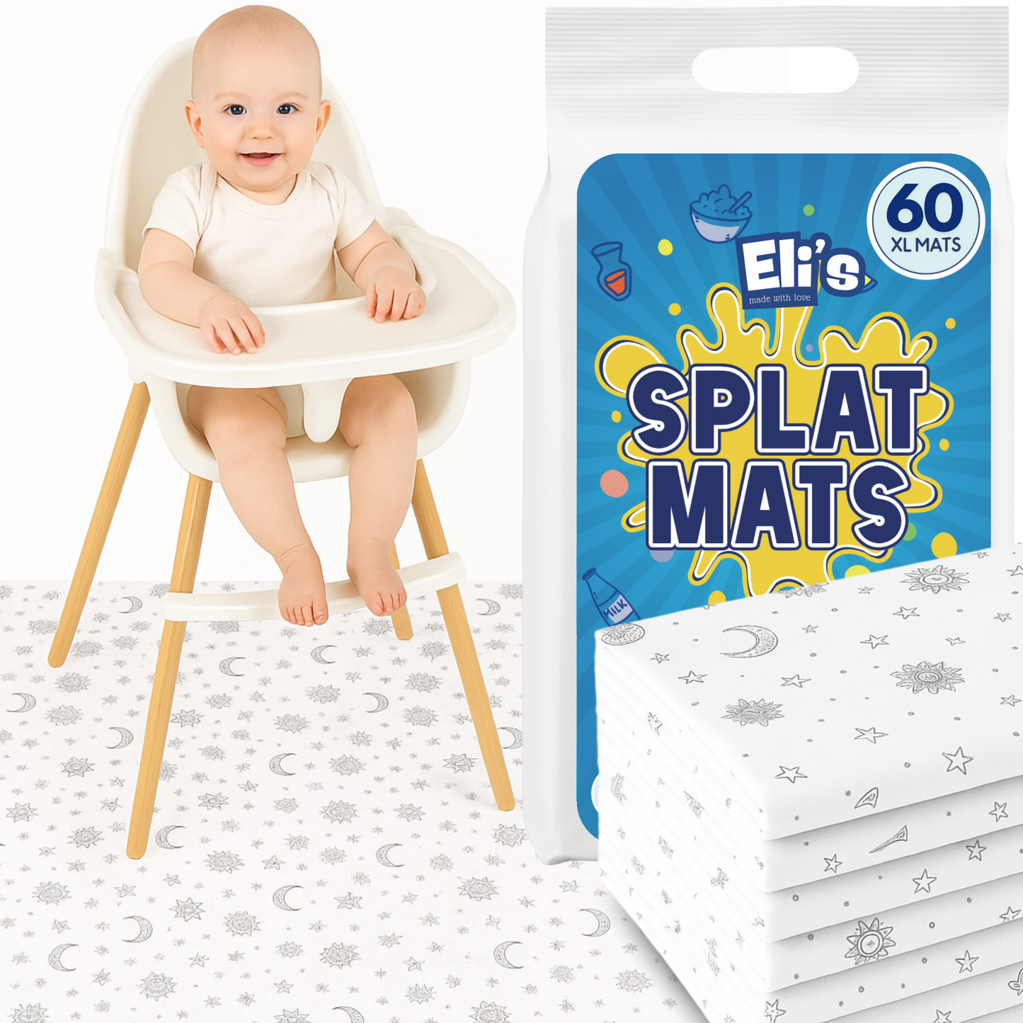Disposable Splat Mats - Boho (120 Pack)