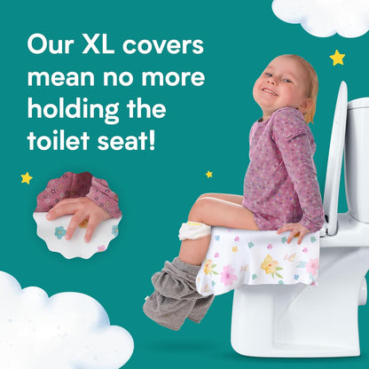 Disposable Toilet Seat Covers - Floral (80 Pack)