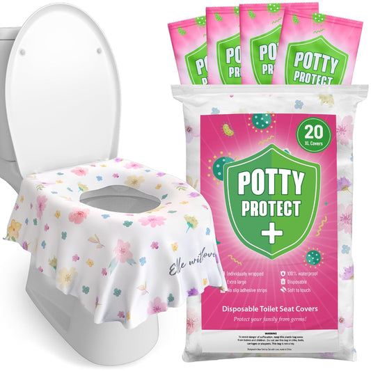 Disposable Toilet Seat Covers - Floral (80 Pack)
