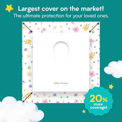 Disposable Toilet Seat Covers - Floral (80 Pack)
