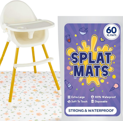 Disposable Splat Mats - Floral (120 Pack)