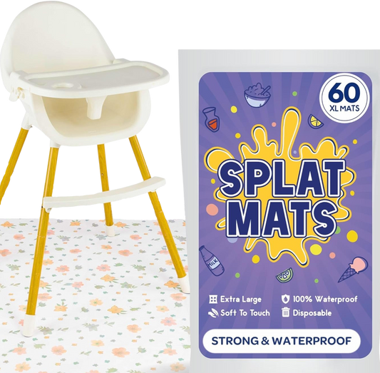 Disposable Splat Mats - Floral (120 Pack)