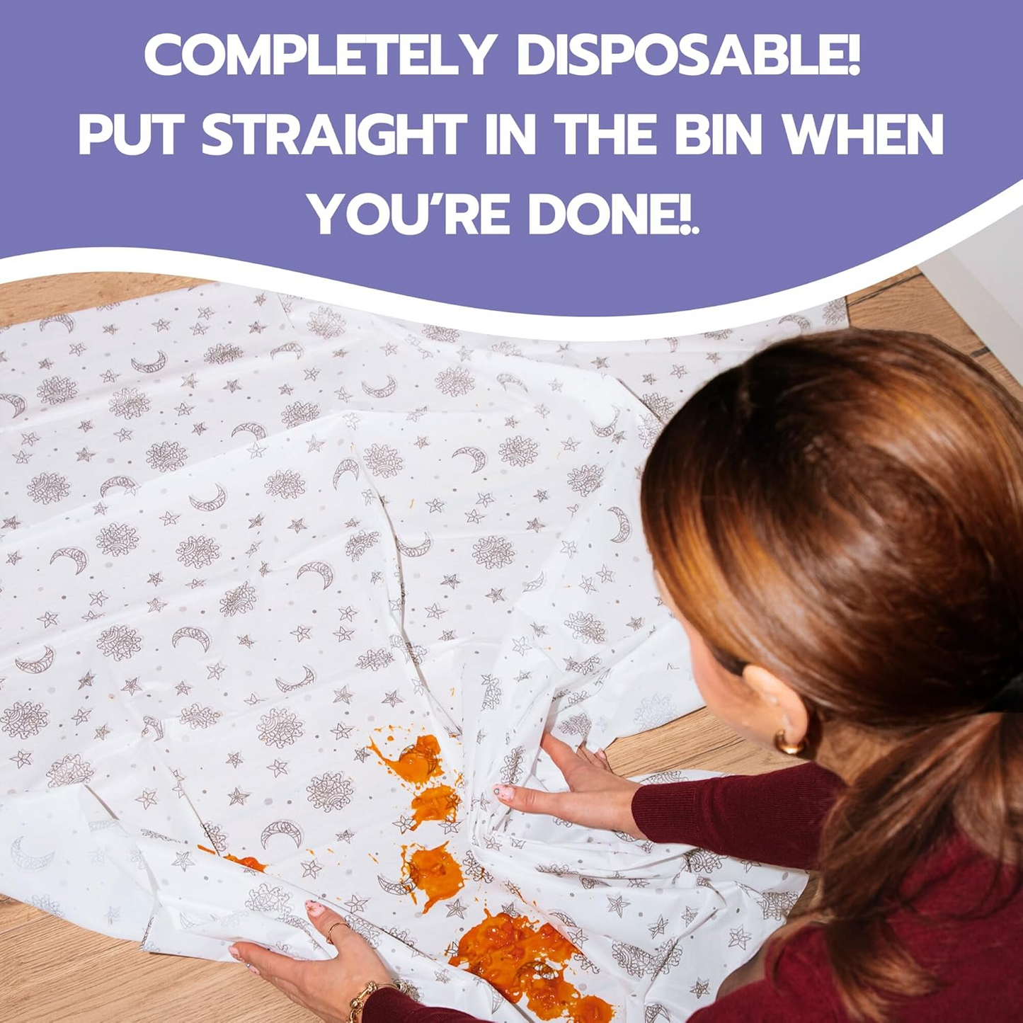 Disposable Splat Mats - Floral (120 Pack)