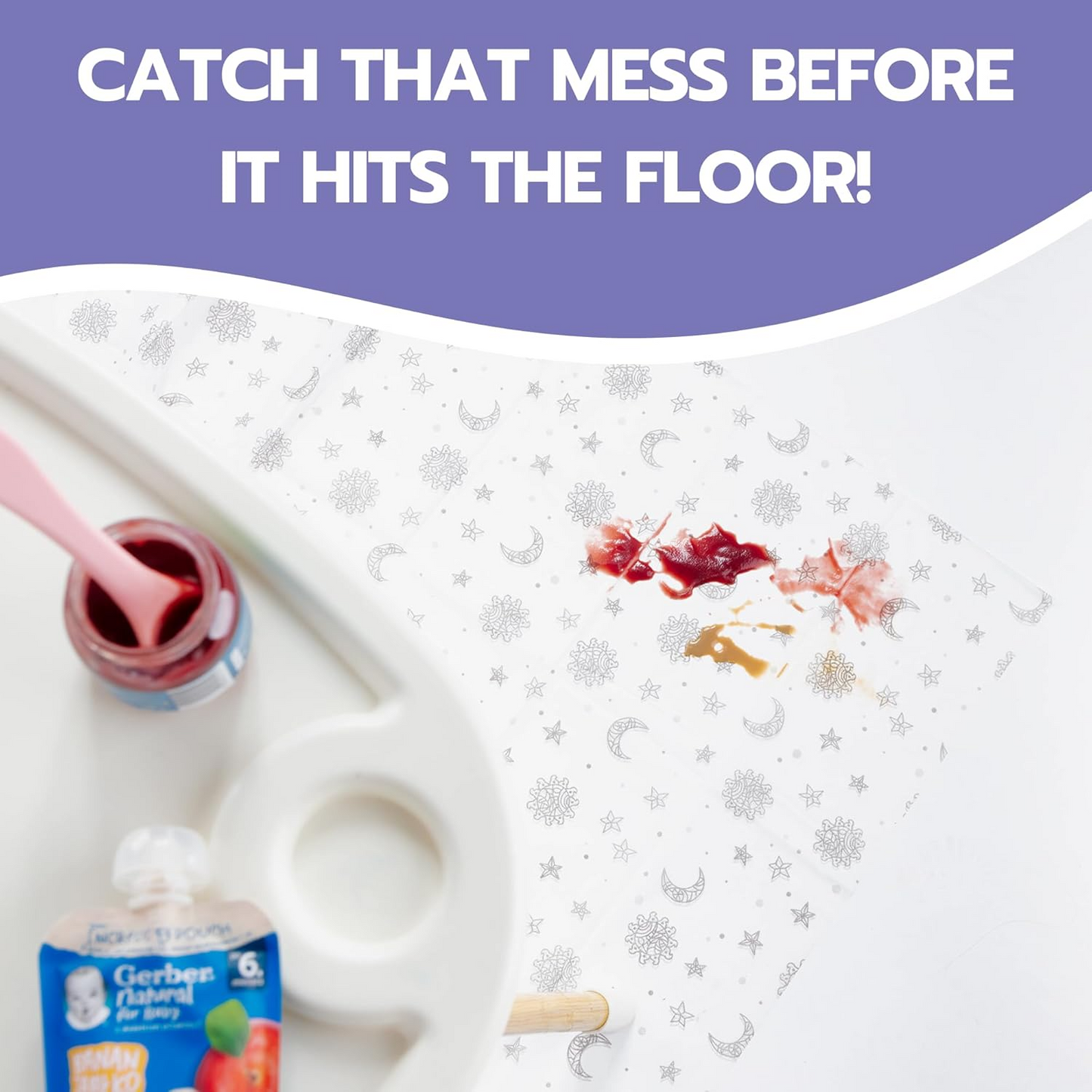 Disposable Splat Mats - Floral (120 Pack)