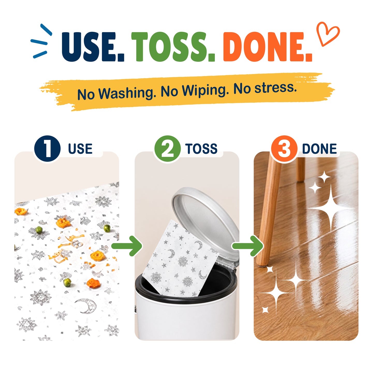Disposable Splat Mats - Boho (120 Pack)