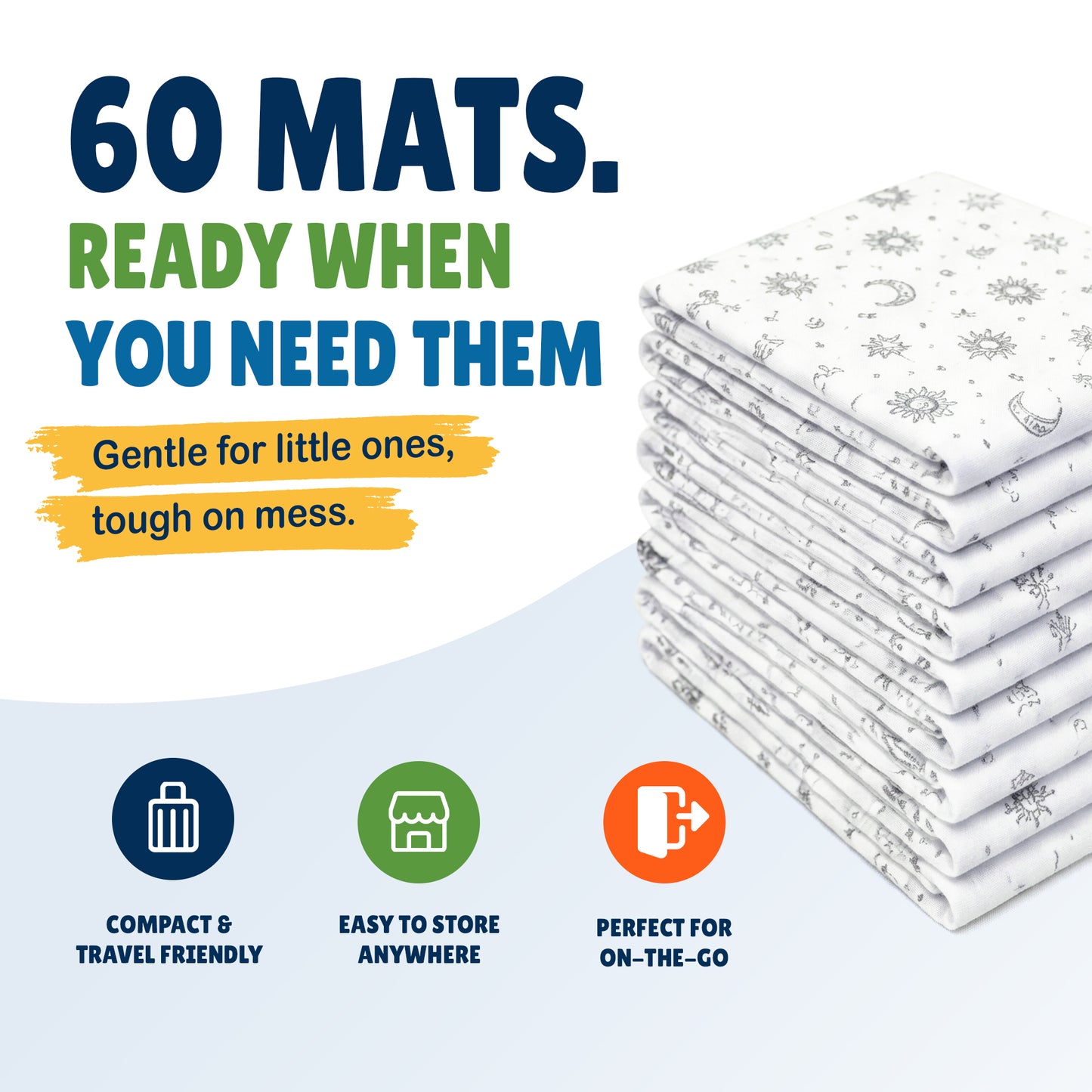 Disposable Splat Mats - Boho (120 Pack)