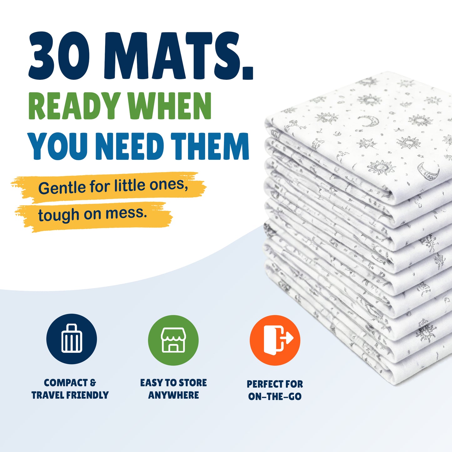 Disposable Splat Mats - Boho (120 Pack)