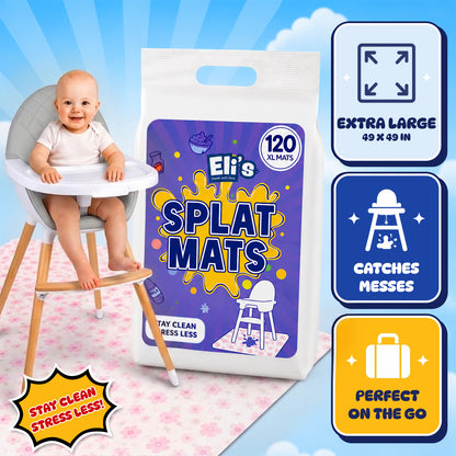 Eli's Disposable Splat Mats - Floral (120 Pack)