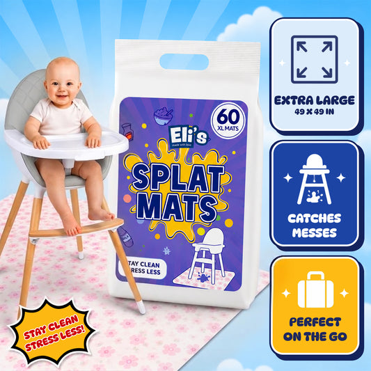 Eli's Disposable Splat Mats - Floral (60 Pack)