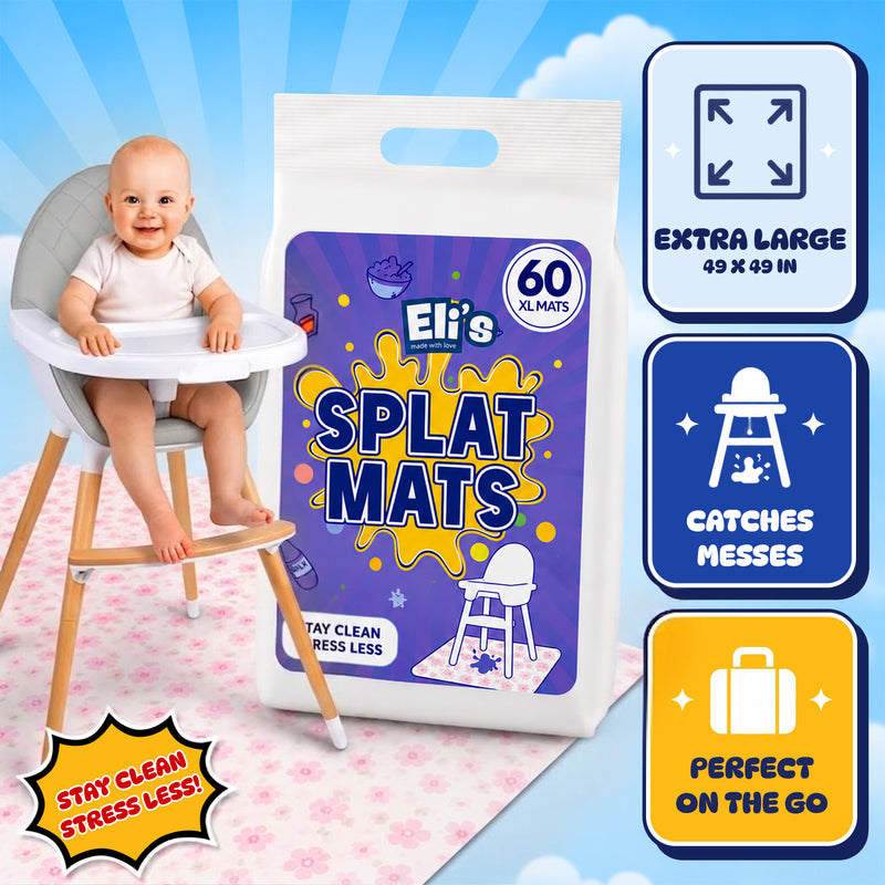 Eli's Disposable Splat Mats - Floral (60 Pack)