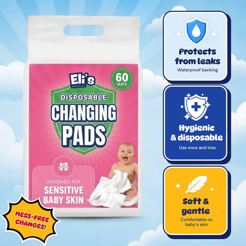 Eli's Disposable Changing Pads - Floral (60 Pack)